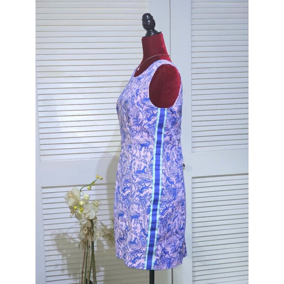 Lilly Pulitzer Women's Lilac Mila Shift Dress As I Can See Camelflage Sz 10 2787 - Picture 5 of 16